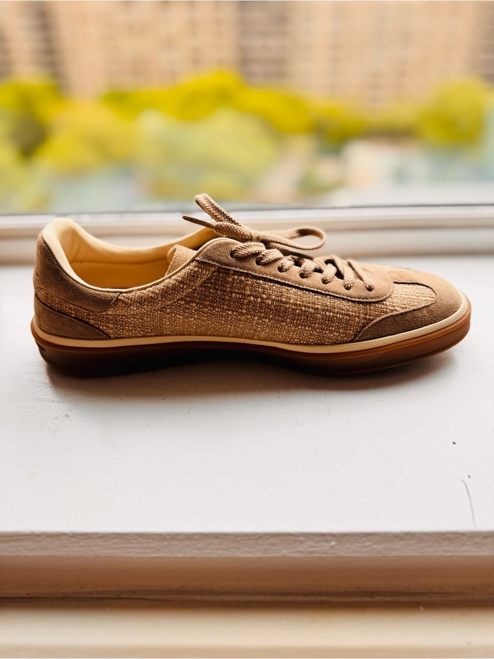 Loro Piana Taupe Suede Men's Athletic Sneakers - Picture 2 of 7